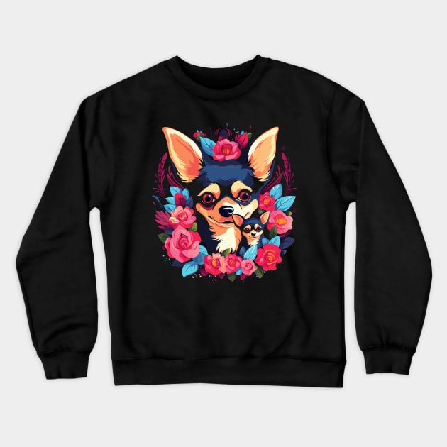 Chihuahua Mothers Day Crewneck Sweatshirt by JH Mart